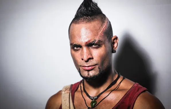 Picture actor, scar, Vaas Montenegro, farkray, Vaas Montenegro, michael mando, farcry 3, Michael Mando