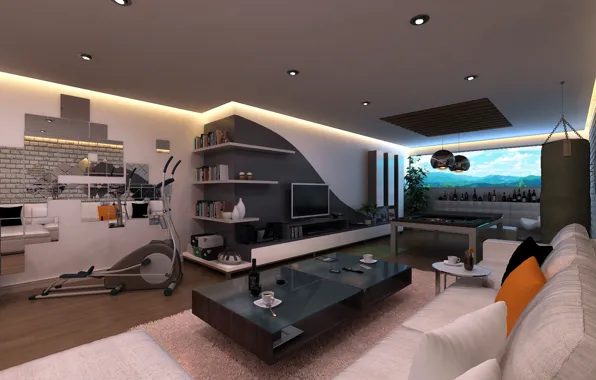 Design, style, interior, space, creative, living room, loft