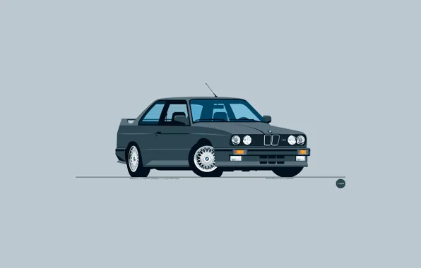 Auto, Black, Figure, BMW, Machine, BMW, Art, BMW M3