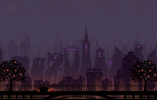 Auto, Minimalism, Music, The city, Machine, Style, Background, City