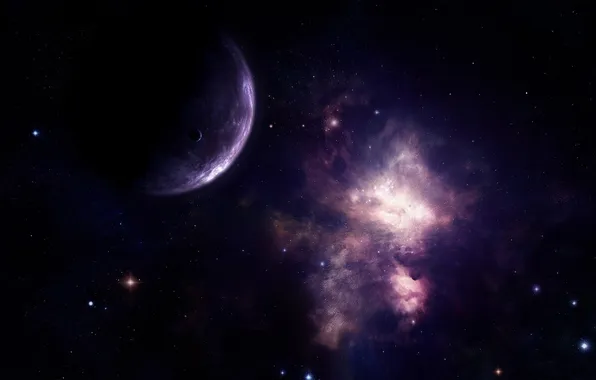 Picture nebula, planet, galaxy