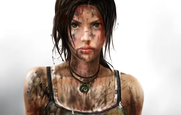 Picture look, background, Mike, dirt, Tomb Raider, lara croft
