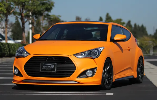 Picture turbo, hyundai, orange, veloster