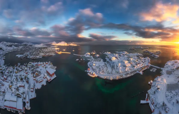 Sunset, Norway, Lofoten