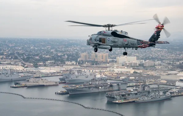 Picture flight, helicopter, Sea Hawk, MH-60R
