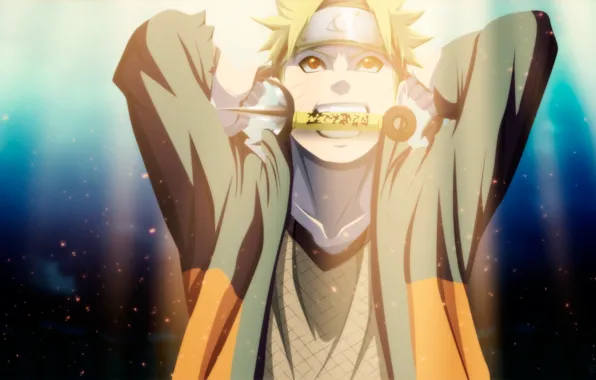 Naruto, art, manga, Uzumaki naruto, kunai, robcv