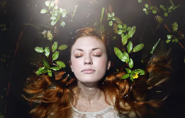 Picture water, girl, the situation