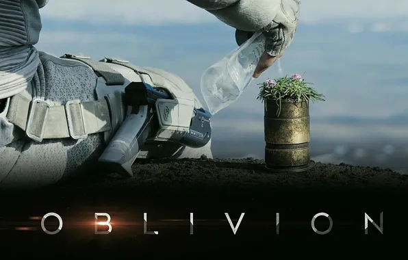Picture water, flowers, earth, Oblivion, Tom cruise, sitting, oblivion