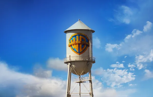 The sky, Warner-Bros, Water tower