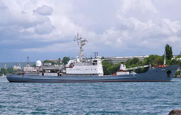 The black sea, Sevastopol, scout ship