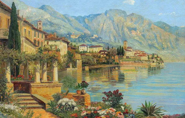 Picture Flowers, Water, Home, Mountains, Picture, Coast, Alois Arnegger, Alois Arnegger