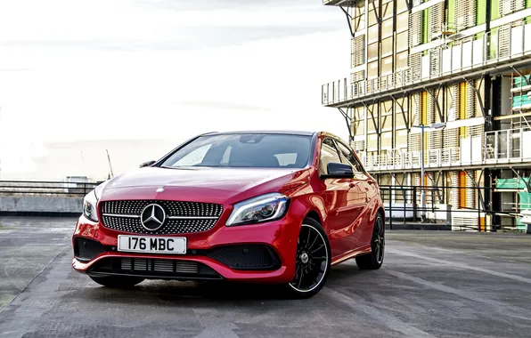 Red, Mercedes-Benz, Mercedes, AMG, AMG, A-class, W176