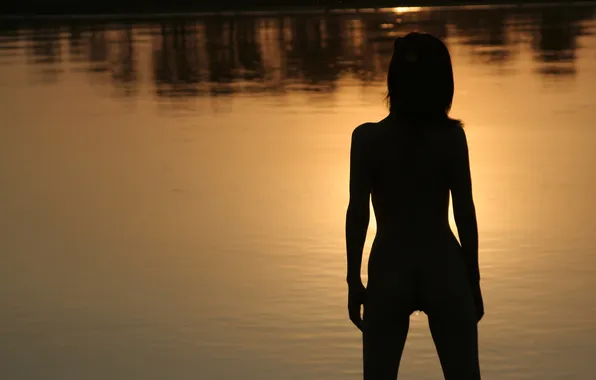 Nature, Asian, Shadow, Nude