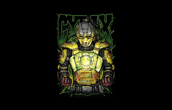 Picture yellow, fighter, cyborg, art, Mortal Kombat, Cyrax