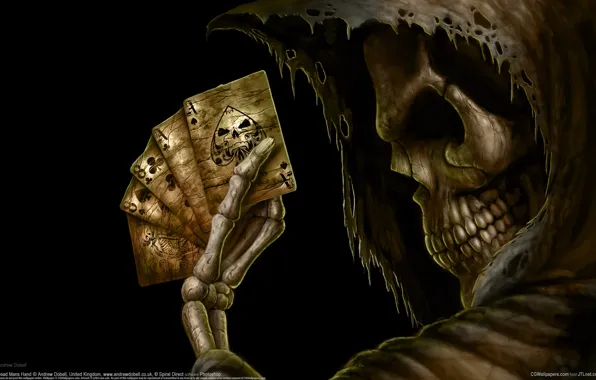 Picture card, death, fantasy, the game