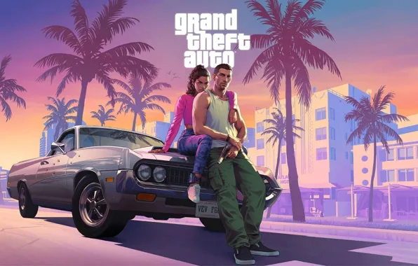 The game, logo, Logo, video game, Grand Theft Auto, Rockstar Games, GTA VI, action-adventure