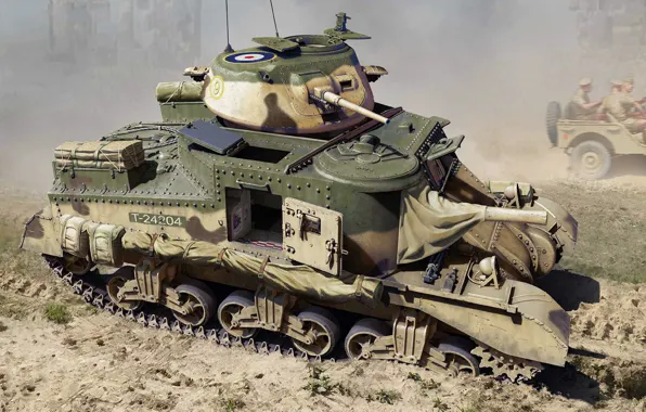 Tank, UK, average, British Army, Vladimir Booth, Grant Mk.I, M3 Grant
