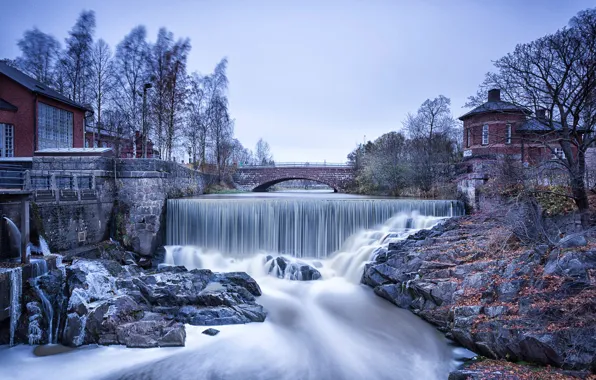 Picture Park, Finland, Helsinki, Vanhankaupunginlahti, the rapids of the old town, The old town on