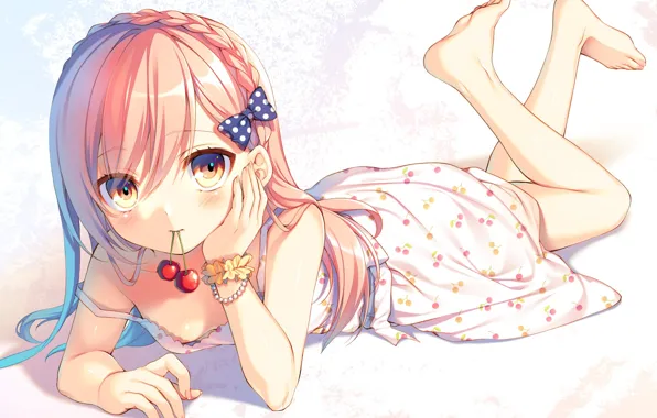 Look, anime, art, girl