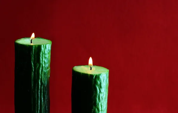 Picture background, candles, cucumbers