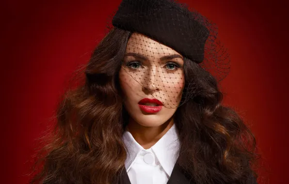 Girl, face, Megan Fox, Megan Fox, photo, hair, hat, makeup