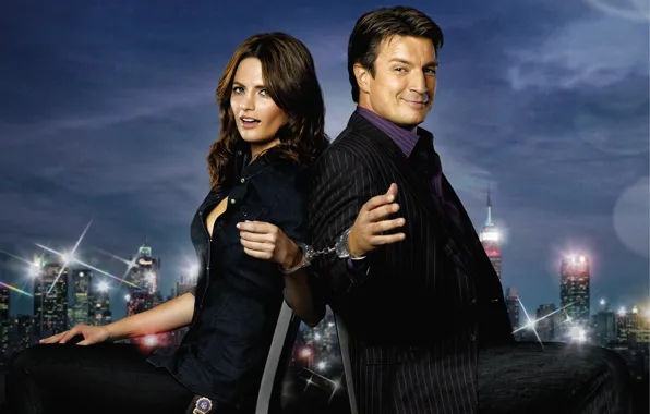 Picture the series, Nathan Fillion, Castle, Stana Katic