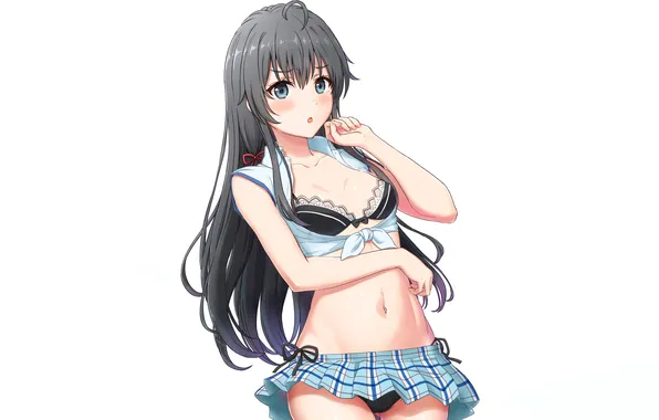 Girl, sexy, lingerie, pantsu, bra, cleavage, blouse, panties