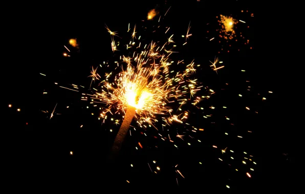 Picture BACKGROUND, FIRE, BLACK, FLAME, MOOD, SPARKS, BENGAL