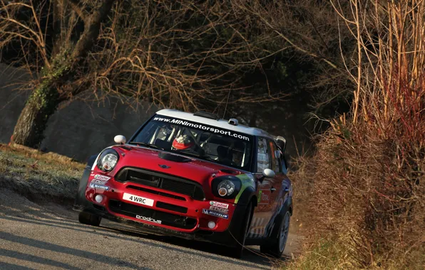 Autumn, Red, Sport, Mini Cooper, WRC, Rally, MINI, Mini Cooper