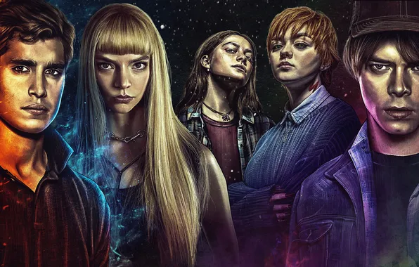 Fiction, art, poster, characters, comic, MARVEL, Maisie Williams, Maisie Williams