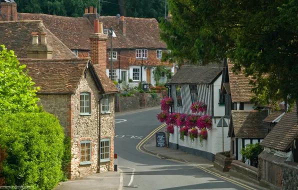 England, Kent, village, UK, houses, County