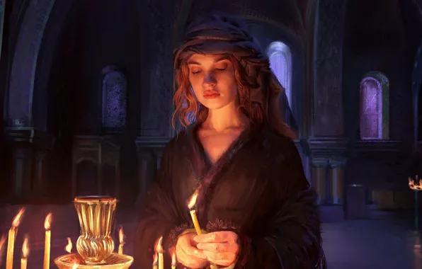 Fire, candles, art, the series, Palace, Lily James, Lily James, War and peace