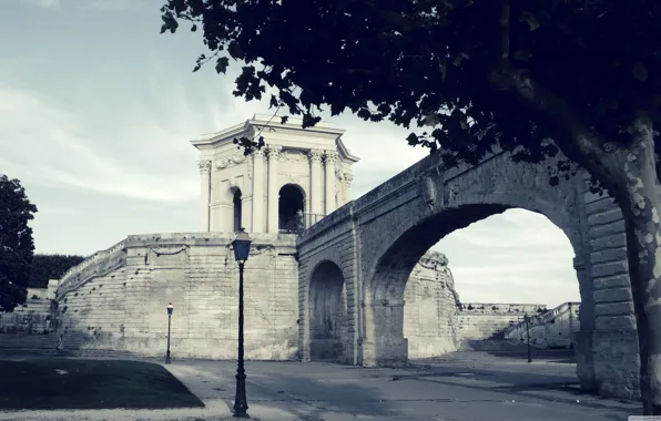 Bridge, lantern, vintage, Stone Bridge