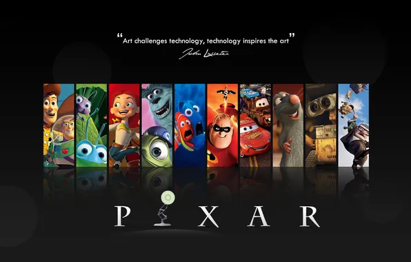 Cartoons, Pixar, Animation, John Lasseter, computer animation, Technology inspires the art