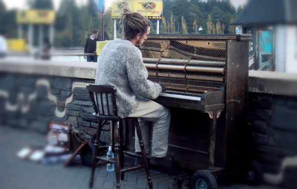 Music, street, piano