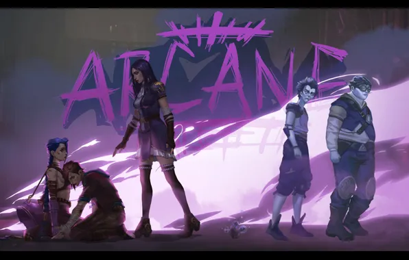 Art, League of Legends, jin, LOL, adriana, Jinx, Netflix, Arcane