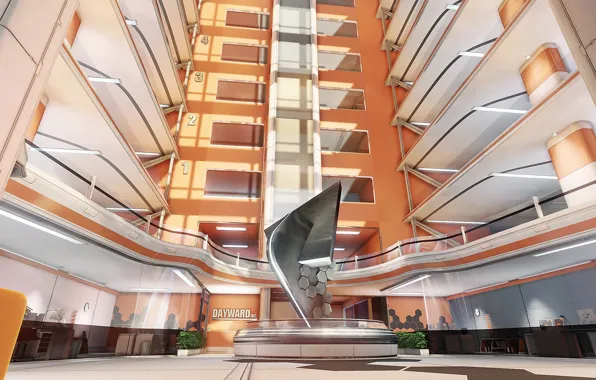 The building, architecture, installation, Dayward Inc, One-Texture Environment