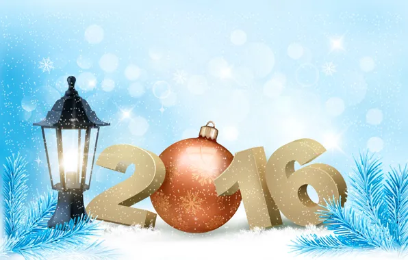 Picture snow, holiday, toy, tree, lights, 2016