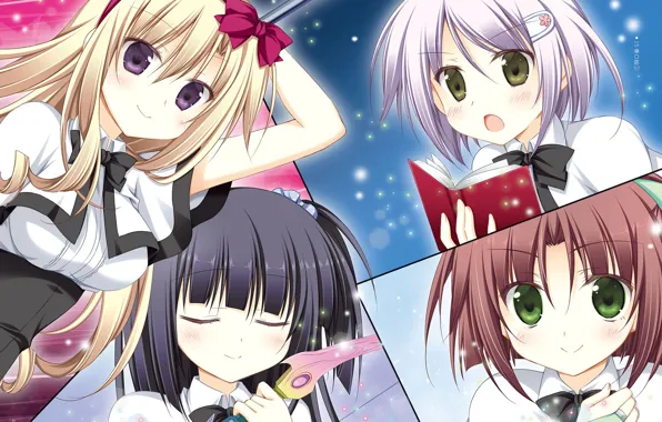 Collage, Anime, Girls, Art, Juuoumujin no Fafnir