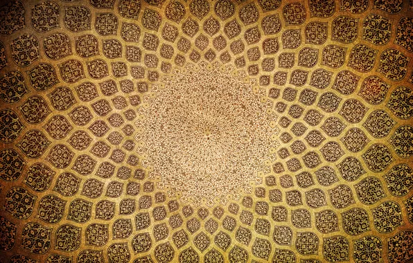 The mosque, The dome, Oriental ornaments