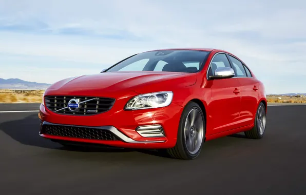 Picture Volvo, red, s60, volvo, front