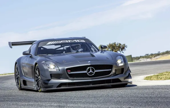 Road, movement, tuning, spoiler, Mercedes, AMG, SLS, Mercedes-Benz SLS