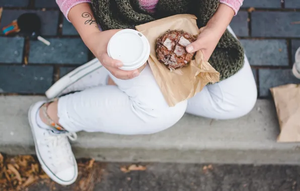 Coffee, cookies, tattoo, tattoo