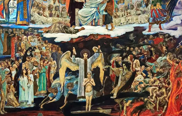 Reality, the court, Vasnetsov, Orthodoxy, Christianity, the fact, judgment