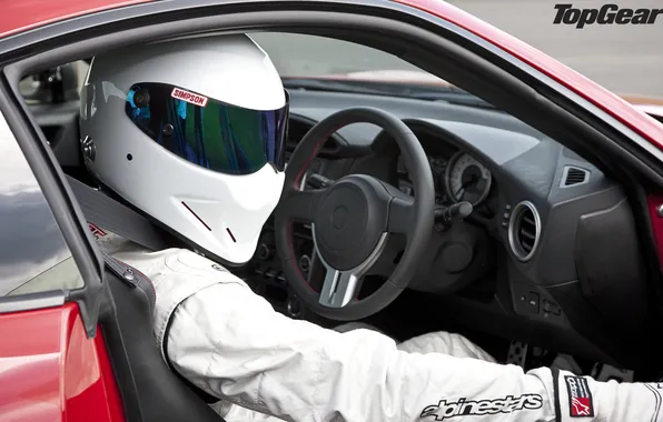Picture background, helmet, Top Gear, sports car, Toyota, salon, The Stig, The Stig