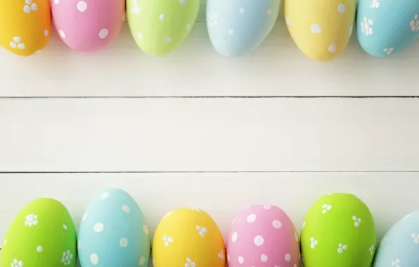Easter, spring, Easter, eggs, Happy, pastel, the painted eggs
