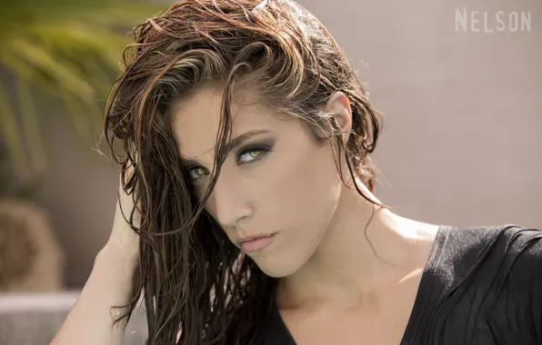 Picture model, green eyes, sexy