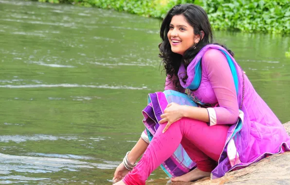 Wet, boobs, pink, water, breasts, indian, actress, Indian
