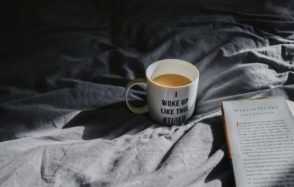 Picture coffee, mug, book