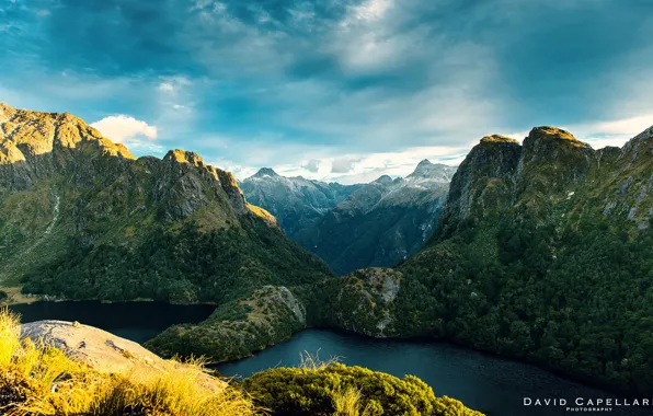 Picture landscape, mountains, nature, river, New Zealand, David Capellari
